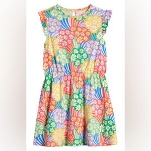 NWT Mini Boden Frill Sleeve Jersey Dress